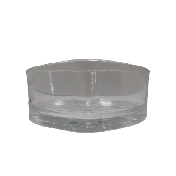 Glass Heart Shaped Bowl,Candy Dish 6"x5.5"x2.5" - Picture 2 of 6